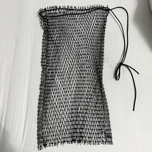 Sheer Rhinestone Skirt - Picture 3 of 6